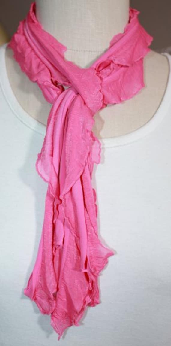 Rosa Solide Und Gemusterte Flutter Schal Leichte Frauen Zubehör Rosa Solide Und Gemusterte Flutter Schal Leichte Frauen Zubehör von AIRARTSYACCESSORIES