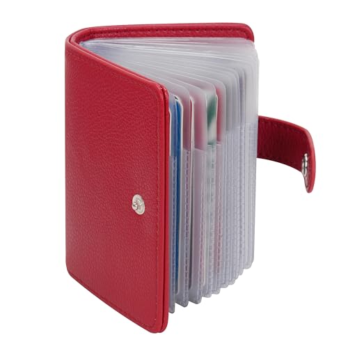 AIRCBC Kreditkartenetui Damen und Herren Kartenetui Leder - 40 Karten von AIRCBC