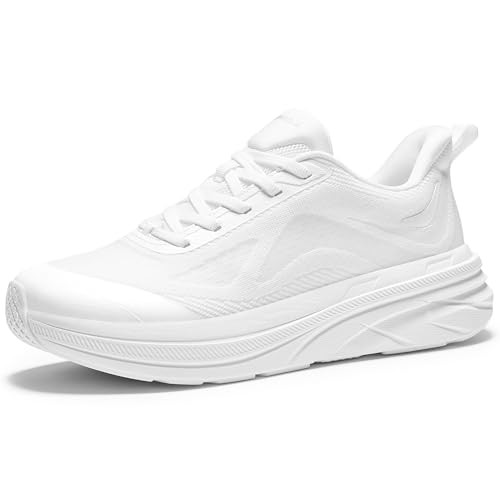 AIRHAS Damen-Laufschuhe mit breiter Zehenbox, bequeme Wanderschuhe für Damen, atmungsaktive Sneaker, Weiss/opulenter Garten, 40 EU Weit von AIRHAS