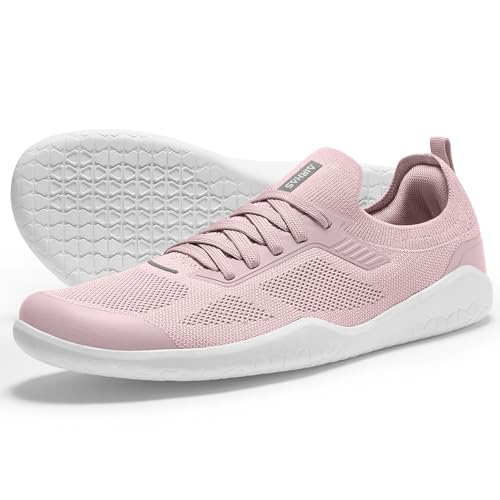 AIRHAS Minimalistische Barfußschuhe für Damen, Null-Tropfen-Walking-Sneaker für Damen, leichte Freizeitschuhe, Malvenfarben, 39 EU AIRHAS Minimalistische Barfußschuhe für Damen, Null-Tropfen-Walking-Sneaker für Damen, leichte Freizeitschuhe, Malvenfarben, 39 EU von AIRHAS