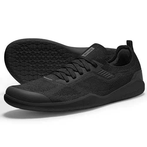 AIRHAS Minimalistische Barfußschuhe für Damen, Null-Tropfen-Walking-Sneaker für Damen, leichte Freizeitschuhe, Schwarz, 38.5 EU AIRHAS Minimalistische Barfußschuhe für Damen, Null-Tropfen-Walking-Sneaker für Damen, leichte Freizeitschuhe, Schwarz, 38.5 EU von AIRHAS