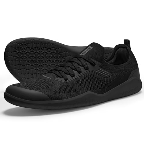 AIRHAS Minimalistische Barfußschuhe für Damen, Null-Tropfen-Walking-Sneaker für Damen, leichte Freizeitschuhe, Schwarz, 41 EU AIRHAS Minimalistische Barfußschuhe für Damen, Null-Tropfen-Walking-Sneaker für Damen, leichte Freizeitschuhe, Schwarz, 41 EU von AIRHAS
