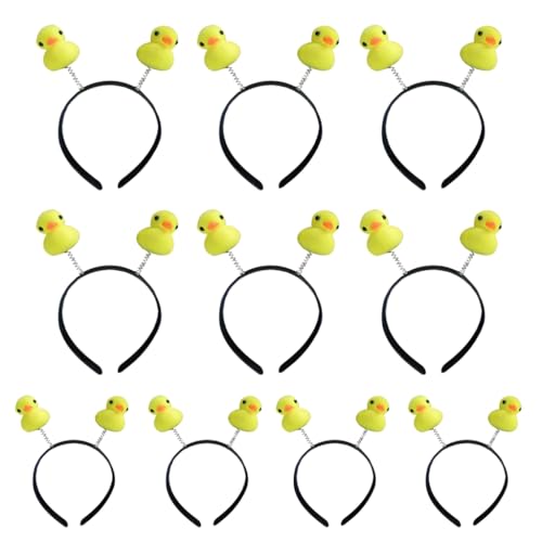 10lot Lustige Enten Stirnbänder Cartoon Tier Haarband Make-up Waschen Gesicht Kopfbedeckung für Kostüm Event und Freizeit von AIRHSKWI