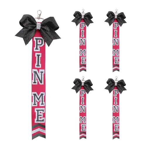 AIRHSKWI 5 Stück Cheerleader Schlüsselanhänger Rucksäcke Anhänger Team Schlüssel Zubehör Cheer Team Freundschaft Schlüsselanhänger Stoff Textur von AIRHSKWI