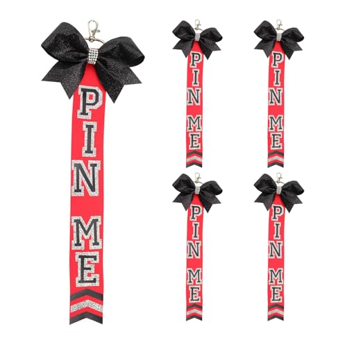 AIRHSKWI 5 Stück Cheerleader Schlüsselanhänger Rucksäcke Anhänger Team Schlüssel Zubehör Cheer Team Freundschaft Schlüsselanhänger Stoff Textur von AIRHSKWI