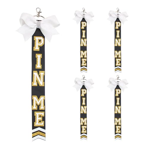 AIRHSKWI 5 Stück Cheerleader Schlüsselanhänger Rucksäcke Anhänger Team Schlüssel Zubehör Cheer Team Freundschaft Schlüsselanhänger Stoff Textur von AIRHSKWI