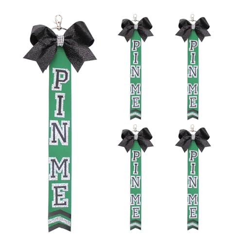 AIRHSKWI 5 Stück Cheerleader Schlüsselanhänger Rucksäcke Anhänger Team Schlüssel Zubehör Cheer Team Freundschaft Schlüsselanhänger Stoff Textur von AIRHSKWI