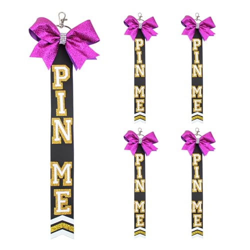 AIRHSKWI 5 Stück Cheerleader Schlüsselanhänger Rucksäcke Anhänger Team Schlüssel Zubehör Cheer Team Freundschaft Schlüsselanhänger Stoff Textur von AIRHSKWI