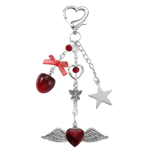 AIRHSKWI Bowknot Key Ornament Delicate Star Keychain Pendant Alloy Texture Hanging Pendant for Adding A Touch of Elegances, Metalllegierung von AIRHSKWI