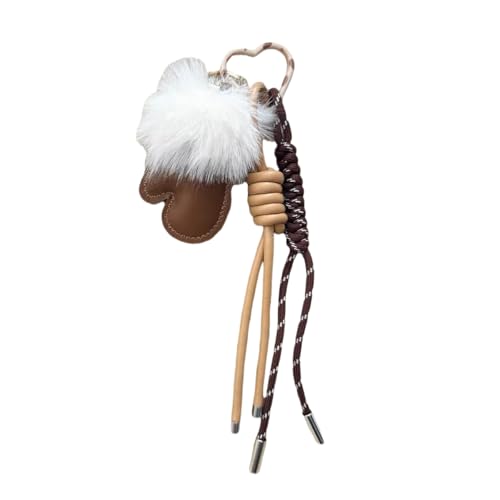 AIRHSKWI Handgefertigter Schlüsselanhänger aus PU-Leder in Handschuhform für Mode-Enthusiasten, einzigartiges Rucksack-Zubehör, Polyurethan von AIRHSKWI