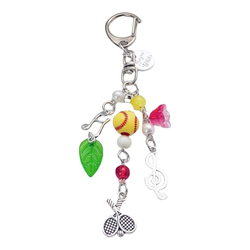 AIRHSKWI Handgefertigter Tennistaschen-Schlüsselanhänger, stabile Legierung, personalisierbares Accessoire für Sportbegeisterte und Erwachsene, den täglichen Gebrauch, Metalllegierung von AIRHSKWI