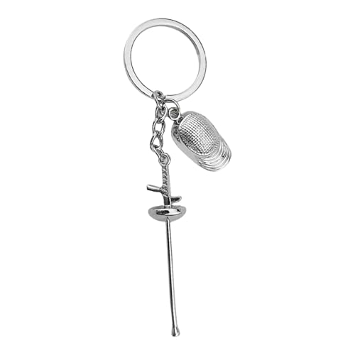 AIRHSKWI Metall-Schlüsselanhänger Zincs Legierung Fechten Anhänger für Sportbegeisterte und Sammler, tragbarer und eleganter Schlüsselanhänger, Zink von AIRHSKWI