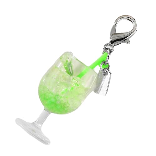 AIRHSKWI Modischer kleiner Schlüsselanhänger für Kelch mit schönem Obstanhänger und Lippenbalsam-Halter, Metalllegierung von AIRHSKWI