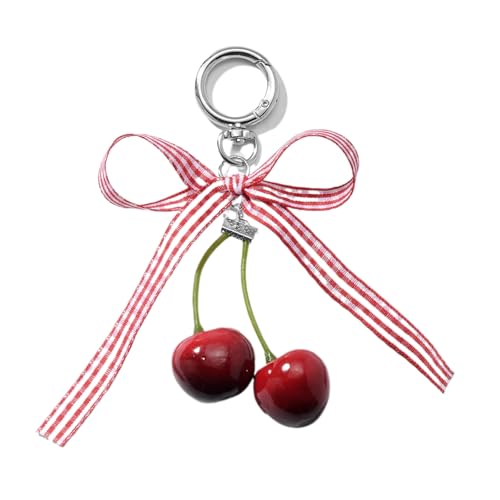 AIRHSKWI Schlüsselanhänger, Geldbörsen-Charm-Anhänger mit hübschem Schleifen-Design für stilvolle Frauen und Jugendliche, Zinklegierung/Band/Schaumstoff von AIRHSKWI