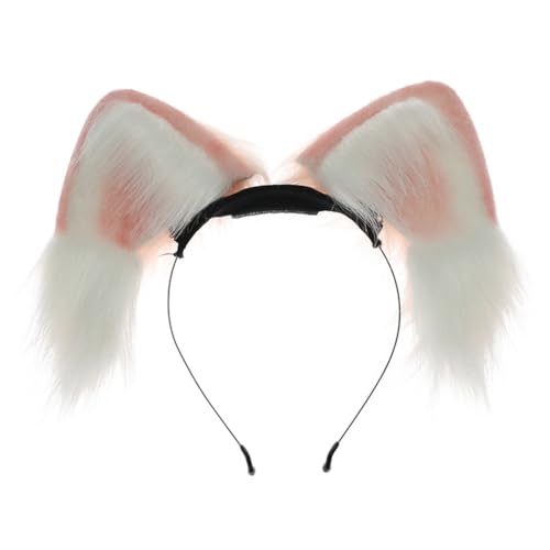 Abnehmbare Ohren Stirnband Plüsch Haarteile Kopfbedeckung Haarschmuck für Partys und Halloween Kostüm Cosplay Enthusiasten von AIRHSKWI