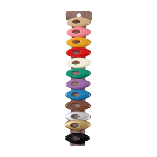 Bunte Ellipsennadeln für Schals, 12 Stück, modisches Accessoire, tragbar für Damen, stilvolle Outfits, Kunststoff Bunte Ellipsennadeln für Schals, 12 Stück, modisches Accessoire, tragbar für Damen, stilvolle Outfits, Kunststoff von AIRHSKWI