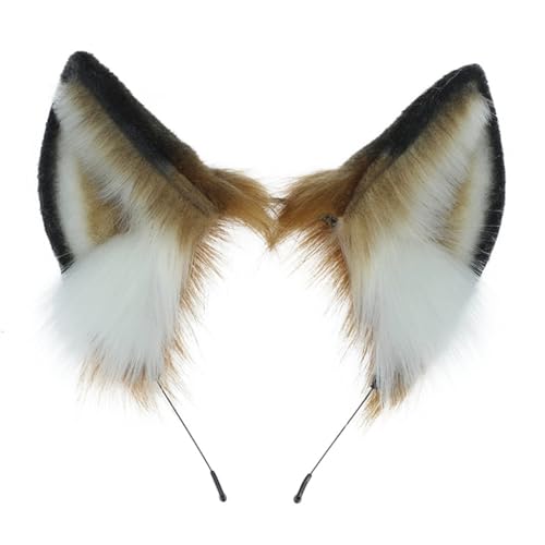 Cosplay Maus Ohr Stirnband Frau Studenten Cosplay Anime Charakter Versammlungen Haarband Plüsch Tier Ohrform Haarreifen von AIRHSKWI