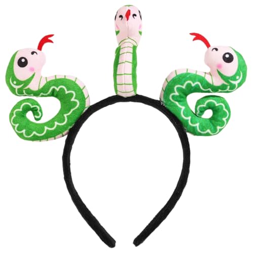 Einzigartiges 3D-Schlangen-Stirnband für traditionelle chinesische Neujahrsfeiern, schöne Maskottchen, Schlangen-Haarreif für verschiedene Frisuren von AIRHSKWI