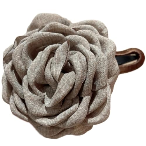 Elegante Haarspange mit Stoffblumen, französische Haarnadel, Mädchen, Haarspangen, seitliche Haarspange, weibliches Haarstyling-Werkzeug, Haardekorationen von AIRHSKWI