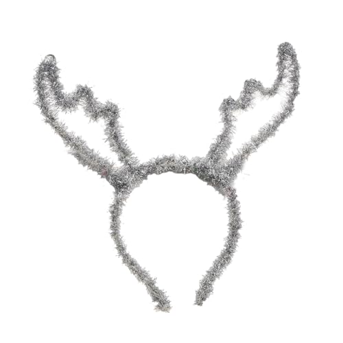 Geweih Blingbling Stirnband Weihnachten Kopfbedeckung Weihnachten Party Foto Requisiten Weihnachten Party Kopfbedeckung Cosplay Zubehör von AIRHSKWI