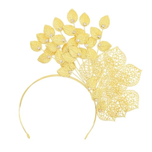 Glänzendes Strass-Blumen-Blatt-Stirnband für Braut, luxuriöses Malaysia-Hochzeitskronen, Haarband, Abendkleid, Haarschmuck von AIRHSKWI