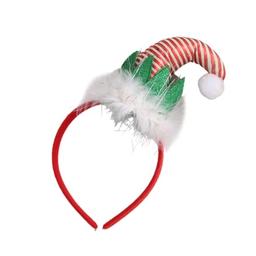 Haarreifen mit weihnachtlicher Atmosphäre, für Feste, Feiertage, verstellbare Kopfbedeckung für Feiertage, Partys und festliche Zusammenkünfte von AIRHSKWI