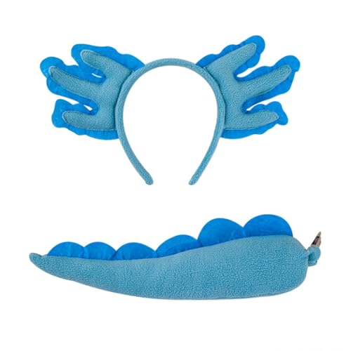 Halloween Salamanders Hairhoop Plüsch Haarband Musik Festival Versammlung Kopfbedeckung Lovely Animal Ear Stirnband für den täglichen Gebrauch von AIRHSKWI