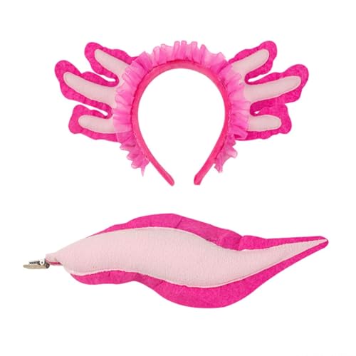 Halloween Salamanders Hairhoop Plüsch Haarband Musik Festival Versammlung Kopfbedeckung Lovely Animal Ear Stirnband für den täglichen Gebrauch von AIRHSKWI