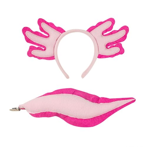Halloween Salamanders Hairhoop Plüsch Haarband Musik Festival Versammlung Kopfbedeckung Lovely Animal Ear Stirnband für den täglichen Gebrauch von AIRHSKWI