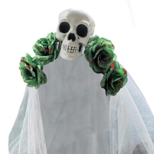 Motto-Party-Haarteil, schreckliche Blumen-Haarbänder, Halloween-Kopfschmuck für Süßes und Feste Motto-Party-Haarteil, schreckliche Blumen-Haarbänder, Halloween-Kopfschmuck für Süßes und Feste von AIRHSKWI