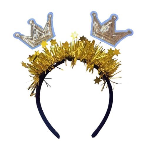Pailletten Stirnbänder 2025 Eve Party Dekorationen Kopfschmuck Weihnachten Kopfschmuck für Mädchen und Frauen Weihnachten von AIRHSKWI