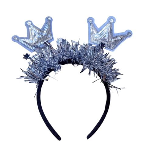 Pailletten Stirnbänder 2025 Eve Party Dekorationen Kopfschmuck Weihnachten Kopfschmuck für Mädchen und Frauen Weihnachten von AIRHSKWI