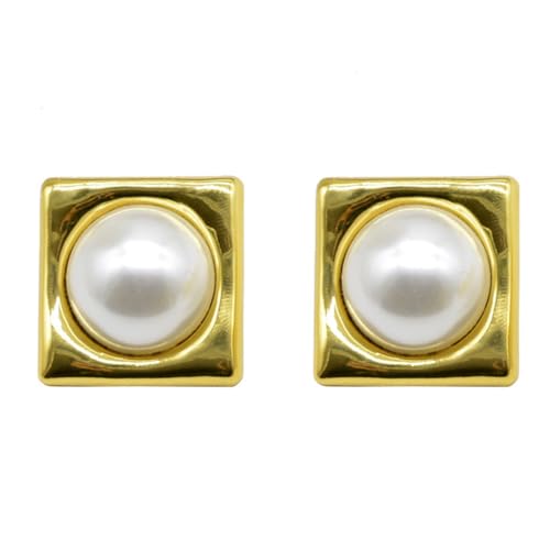 Stilvolle Retro-Ohrringe mit geometrischen Perlen, eleganter Stil, tragbar, um Ihren Look bei jeder Veranstaltung oder Gelegenheit zu verbessern, Metall Stilvolle Retro-Ohrringe mit geometrischen Perlen, eleganter Stil, tragbar, um Ihren Look bei jeder Veranstaltung oder Gelegenheit zu verbessern, Metall von AIRHSKWI