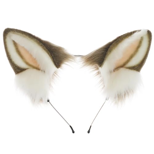 Weiche und bequeme Tierohren Stirnbänder Haarreifen Halloween Cosplay Kopfbedeckung Haarband Kopfbedeckung von AIRHSKWI