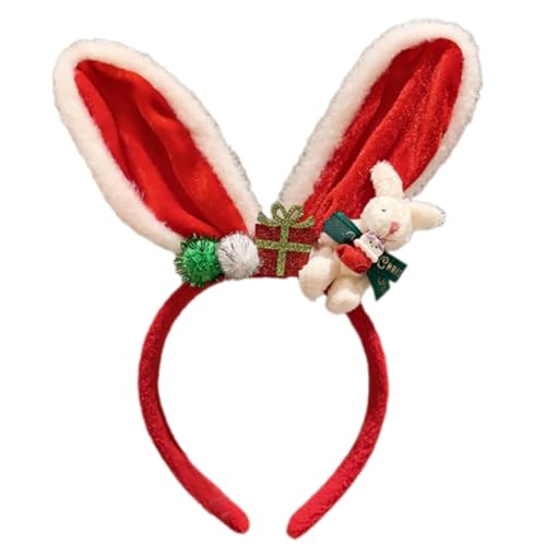 Weihnachten Rentier Geweih Stirnband Cartoon Kopfschmuck Party Dekoration für festliches Cosplay Kostüm Haarschmuck von AIRHSKWI