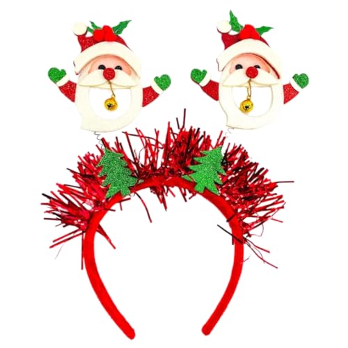 Weihnachts-Stirnband mit Schneemann, verstellbar, festlich, Haarschmuck, Urlaub, Party, Kopfbedeckung für Damen und Kinder von AIRHSKWI