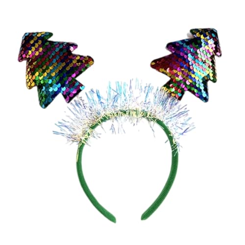 Weihnachtsbaum Stirnbänder Festival Party Kopfbedeckung Damen Weihnachten Accessoire Frauen und Mädchen Haarschmuck von AIRHSKWI