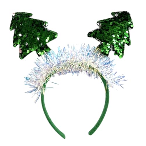 Weihnachtsbaum Stirnbänder Festival Party Kopfbedeckung Damen Weihnachten Accessoire Frauen und Mädchen Haarschmuck von AIRHSKWI