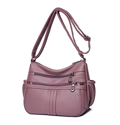 AIRUI Damen Umhängetasche, PU Leder Crossbody Schultertasche Multi-Tasche Messenger Bag Geldbörse von AIRUI