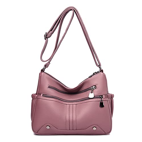 AIRUI Damen Umhängetasche, PU Leder Crossbody Schultertasche Schultergurt Multi-Tasche Messenger Bag von AIRUI