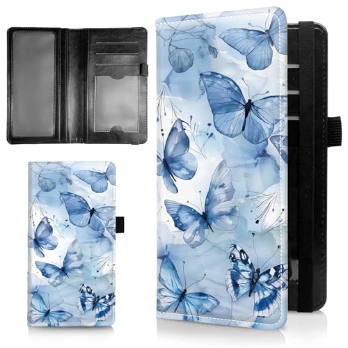 AIRWEE Schlanke Scheckbuchhülle für Damen, RFID-blockierendes PU-Leder, Scheckbuch-Geldbörse mit Kartenfächern, Stifthalter, Bifold Durable Scheckbuch-Register und Abdeckung für Geldbörse, blauer AIRWEE Schlanke Scheckbuchhülle für Damen, RFID-blockierendes PU-Leder, Scheckbuch-Geldbörse mit Kartenfächern, Stifthalter, Bifold Durable Scheckbuch-Register und Abdeckung für Geldbörse, blauer von AIRWEE