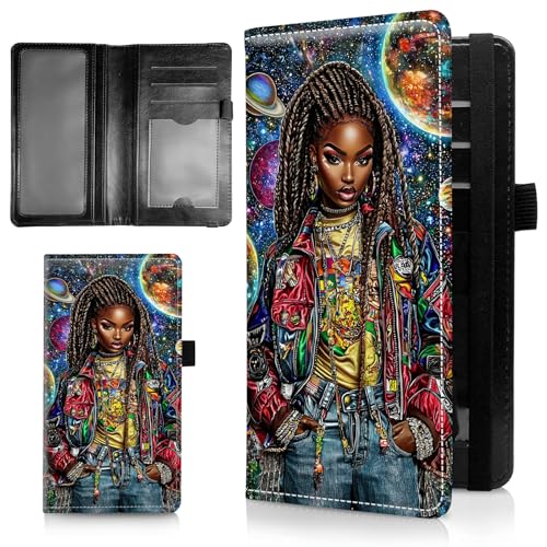 AIRWEE Schlanke Scheckbuchhülle für Damen, RFID-blockierendes PU-Leder, Scheckbuch-Geldbörse mit Kartenfächern, Stifthalter, Bifold Durable Scheckbuch-Register und Abdeckung für Geldbörse, Galaxy AIRWEE Schlanke Scheckbuchhülle für Damen, RFID-blockierendes PU-Leder, Scheckbuch-Geldbörse mit Kartenfächern, Stifthalter, Bifold Durable Scheckbuch-Register und Abdeckung für Geldbörse, Galaxy von AIRWEE