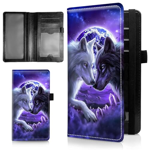 AIRWEE Schlanke Scheckbuchhülle für Damen, RFID-blockierendes PU-Leder, Scheckbuch-Geldbörse mit Kartenfächern, Stifthalter, Bifold Durable Scheckbuch-Register und Abdeckung für Geldbörse, Schwarz und von AIRWEE