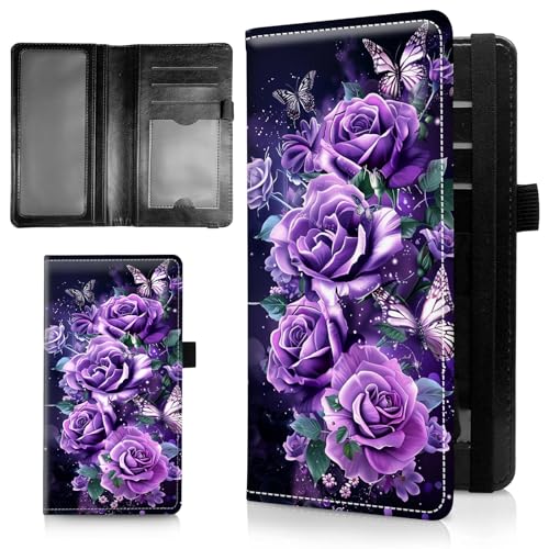AIRWEE Schlanke Scheckbuchhülle für Damen, RFID-blockierendes PU-Leder, Scheckbuch-Geldbörse mit Kartenfächern, Stifthalter, Bifold Durable Scheckbuch-Register und Abdeckung für Geldbörse, Lila AIRWEE Schlanke Scheckbuchhülle für Damen, RFID-blockierendes PU-Leder, Scheckbuch-Geldbörse mit Kartenfächern, Stifthalter, Bifold Durable Scheckbuch-Register und Abdeckung für Geldbörse, Lila von AIRWEE