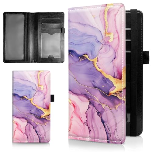 AIRWEE Schlanke Scheckbuchhülle für Damen, RFID-blockierendes PU-Leder, Scheckbuch-Geldbörse mit Kartenfächern, Stifthalter, Bifold Durable Scheckbuch-Register und Abdeckung für Geldbörse, rosa Marmor AIRWEE Schlanke Scheckbuchhülle für Damen, RFID-blockierendes PU-Leder, Scheckbuch-Geldbörse mit Kartenfächern, Stifthalter, Bifold Durable Scheckbuch-Register und Abdeckung für Geldbörse, rosa Marmor von AIRWEE