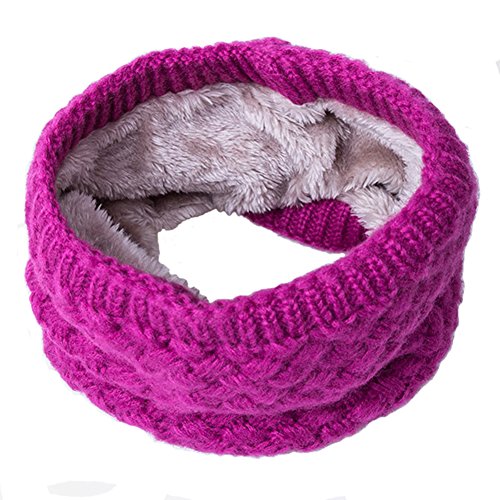 AISHNE Winter Loop Schal Damen Schlauchschal Rundschal Herren Loopshal Mit Pelz Wolle Schals Warme von AISHNE