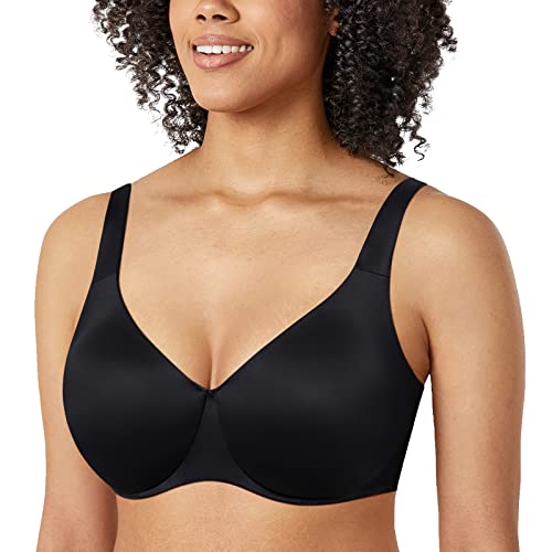 AISILIN Damen Große Größen BH Minimizer Mit Bügel Vollschalen Ohne Polster Vollschalen Schwarz - Glatt 95C von AISILIN