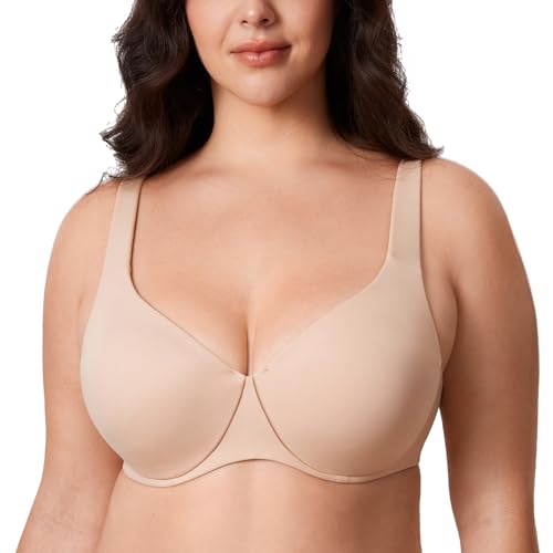 AISILIN Damen Minimizer BH Mit Bügel Große Größen Ohne Polster Vollschalen Beige 95F von AISILIN