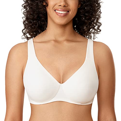 AISILIN Damen Minimizer BH Mit Bügel Große Größen Ohne Polster Vollschalen Rose White 85G von AISILIN