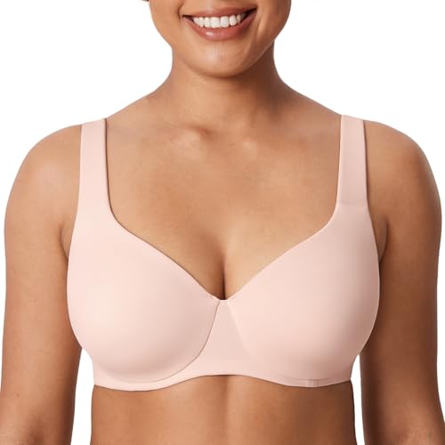 AISILIN Damen Minimizer BH Mit Bügel Große Größen Ohne Polster Vollschalen Aprikosenrosa 95C von AISILIN